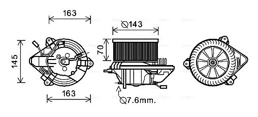 AVA QUALITY COOLING Sisätilapuhallin CN8508